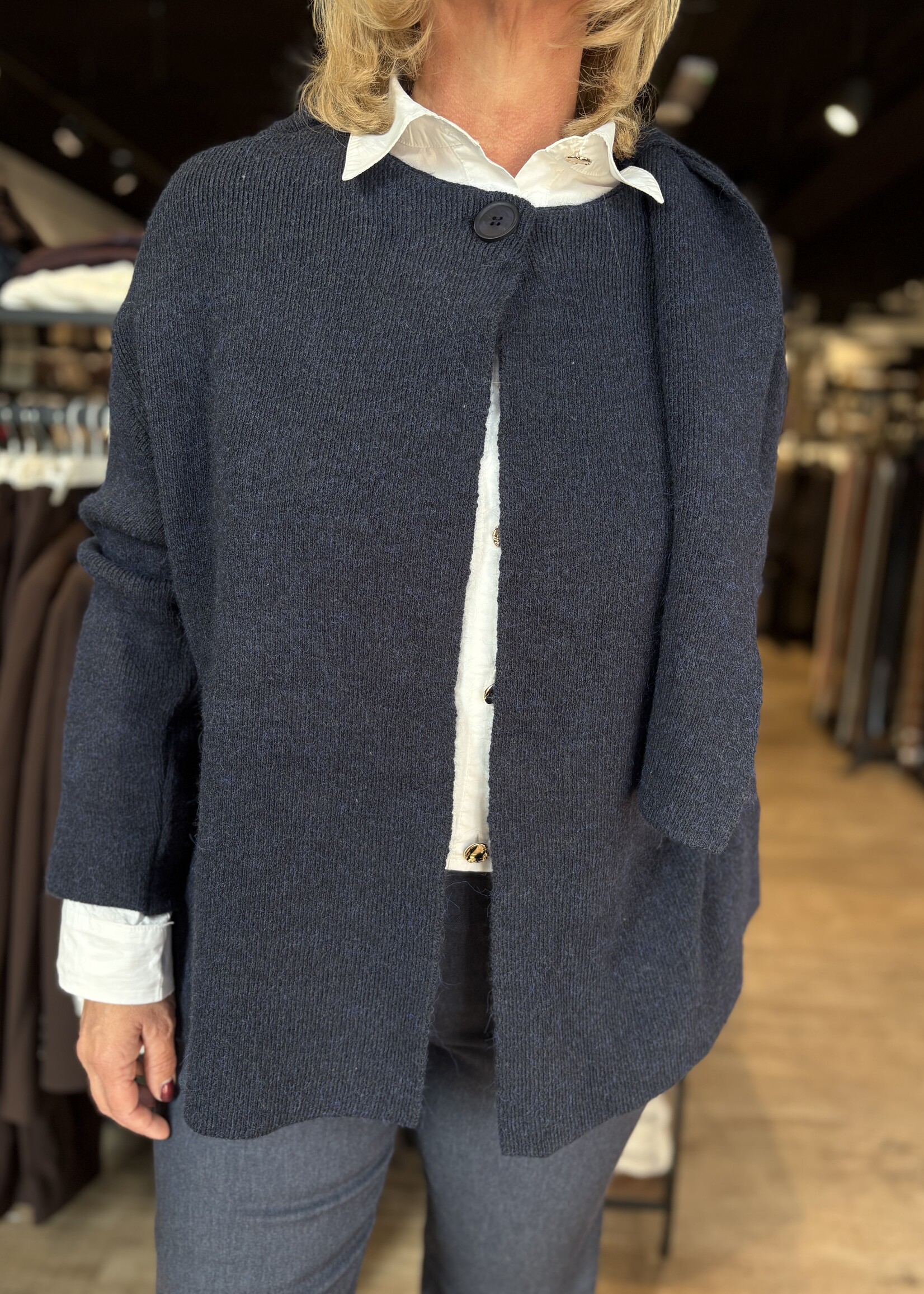 Sophia Perla Poncho Naomi - Blue Melange