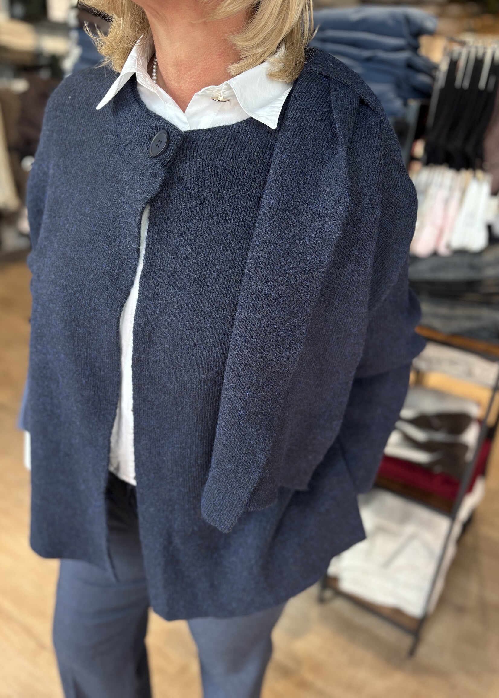 Sophia Perla Poncho Naomi - Blue Melange