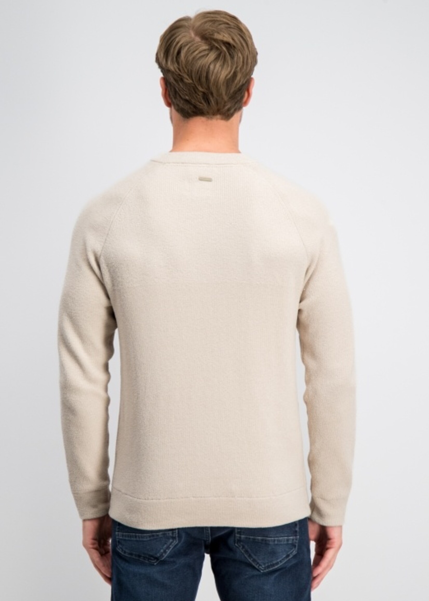Gabbiano Trui Chenille Knit Crewneck - Coastal Sand