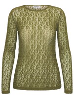 &Co Woman Top Tris Lace - Olive