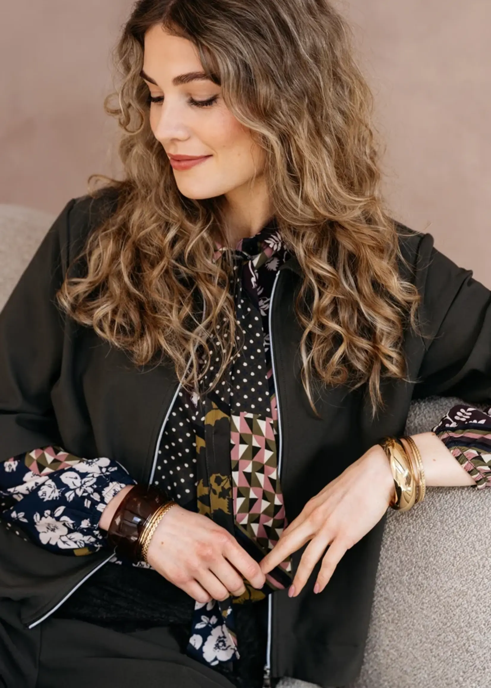 &Co Woman Jacket Ginni - Dark Khaki