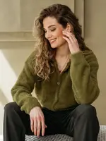 &Co Woman Vest Bettine - Olive