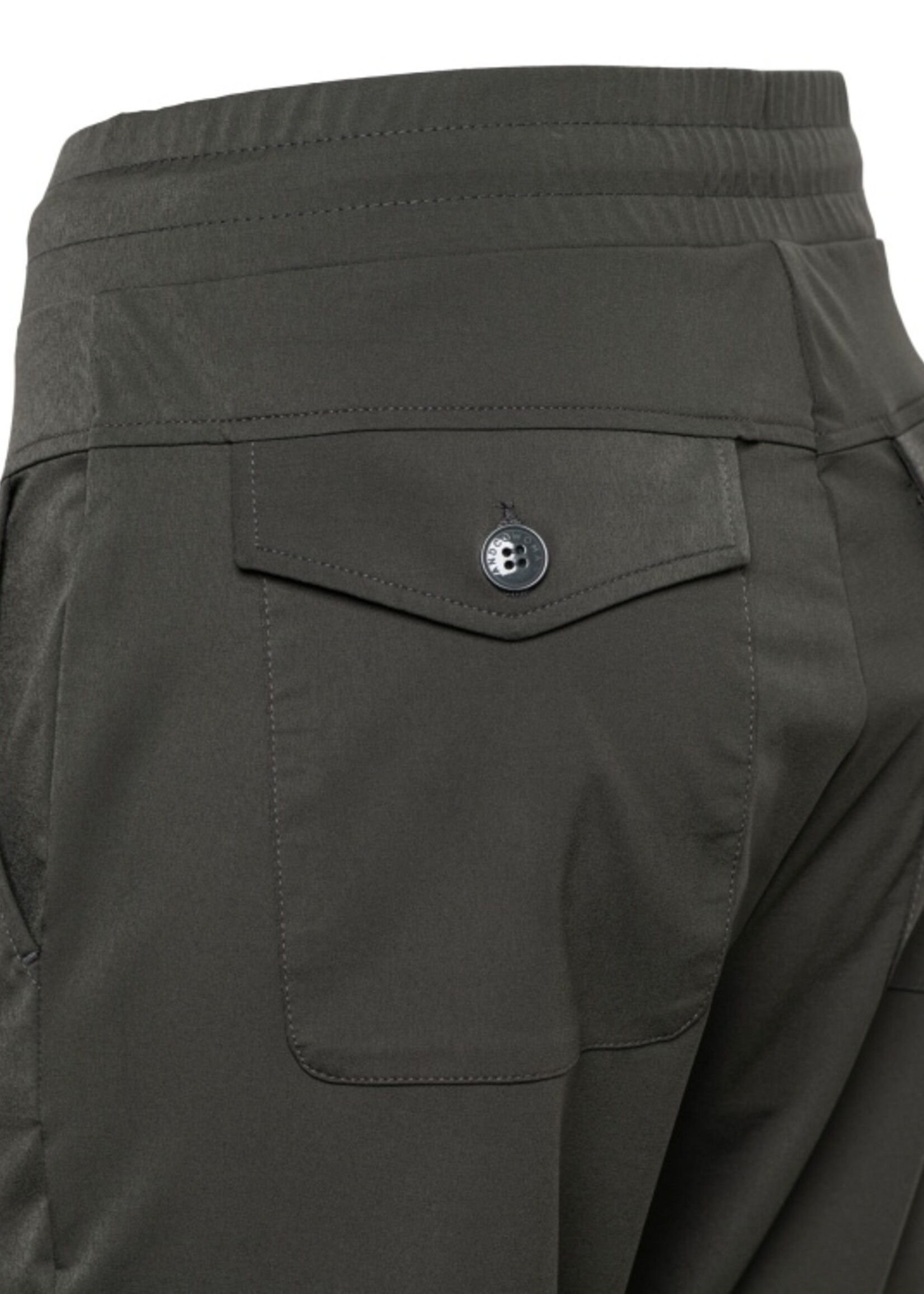 &Co Woman Broek Penny Heavy Travel - Dark Khaki