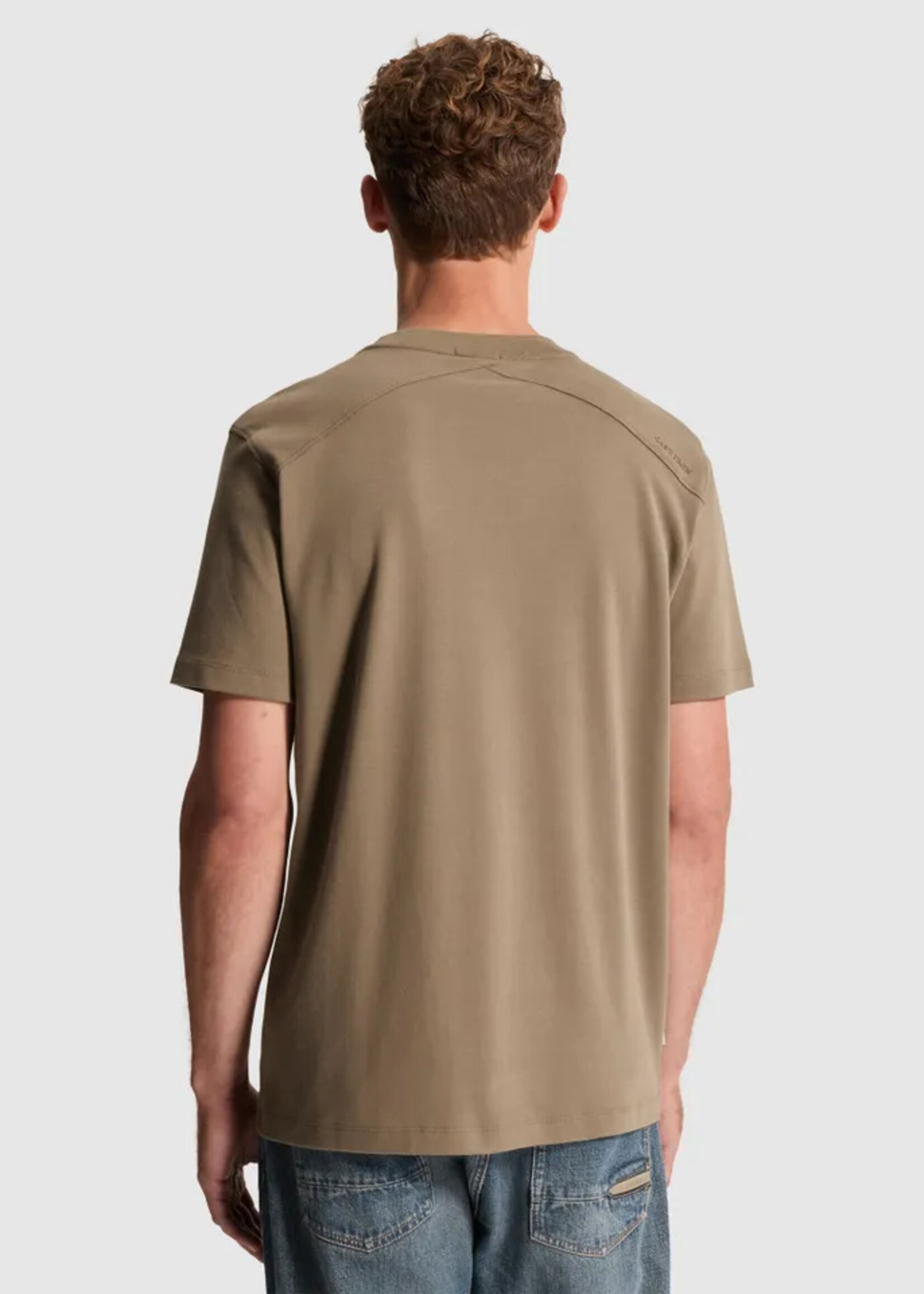 Cast Iron T-shirt Regular Interlock - Walnut