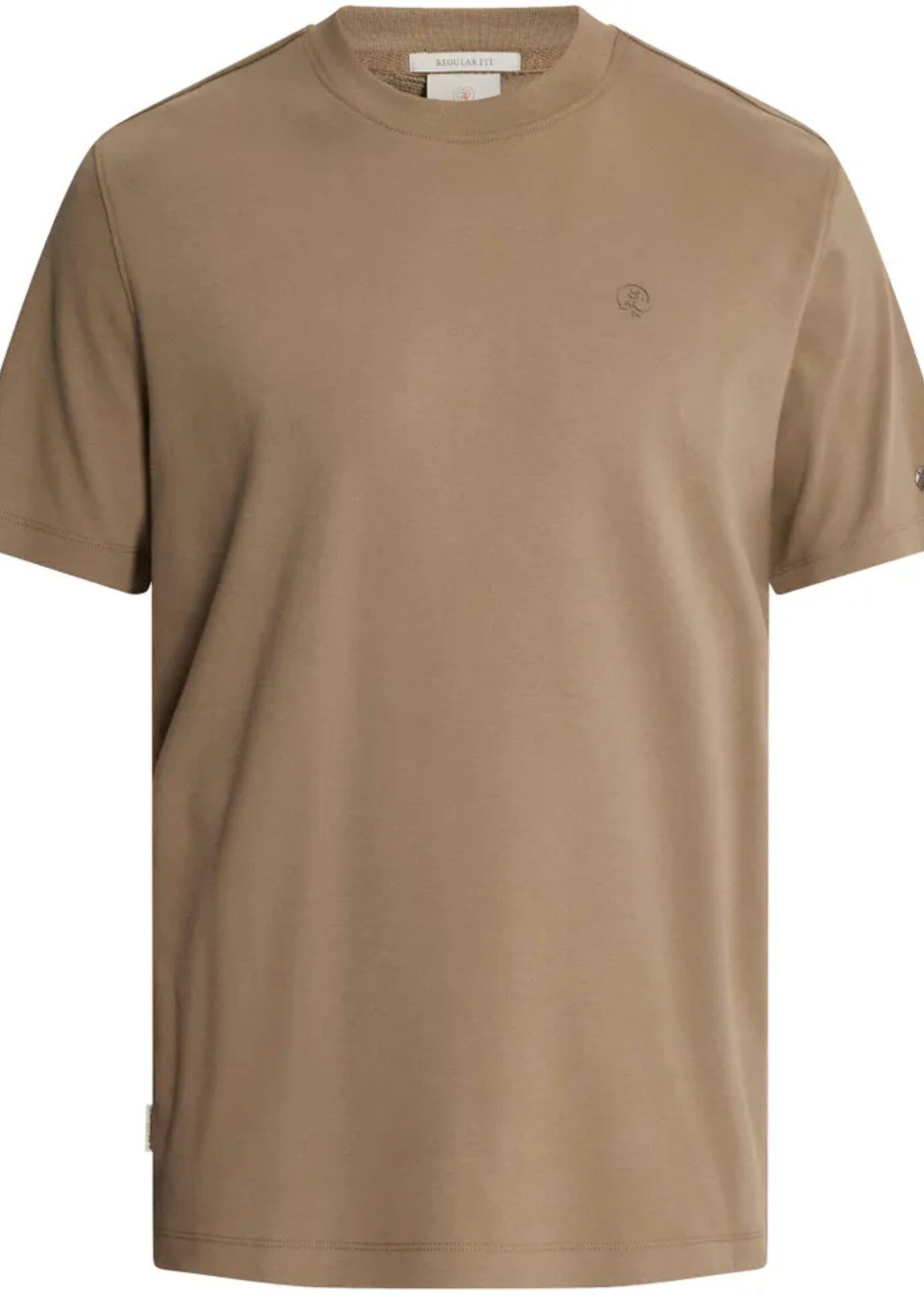 Cast Iron T-shirt Regular Interlock - Walnut