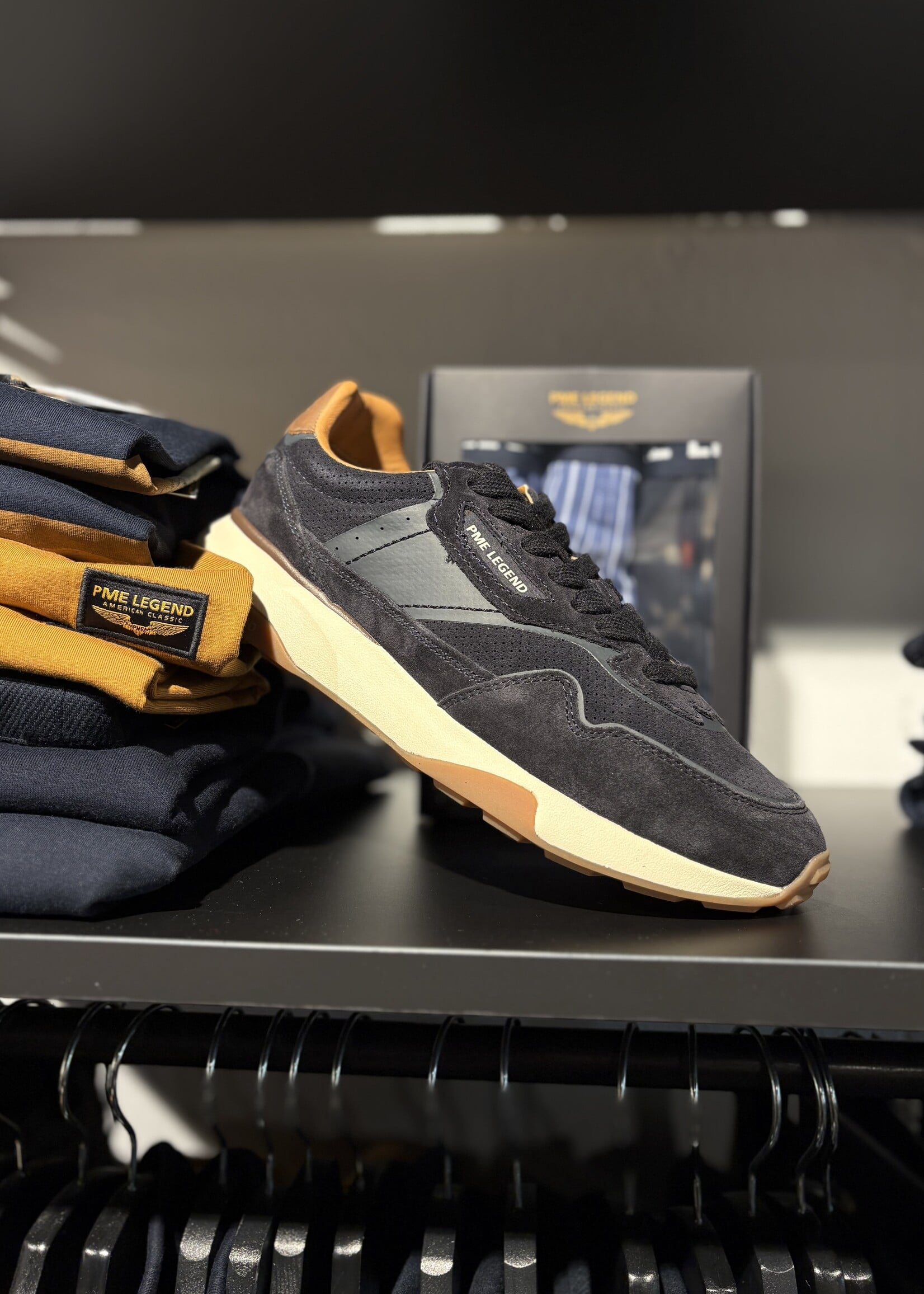 PME Legend Sneaker Latch - Suede Navy