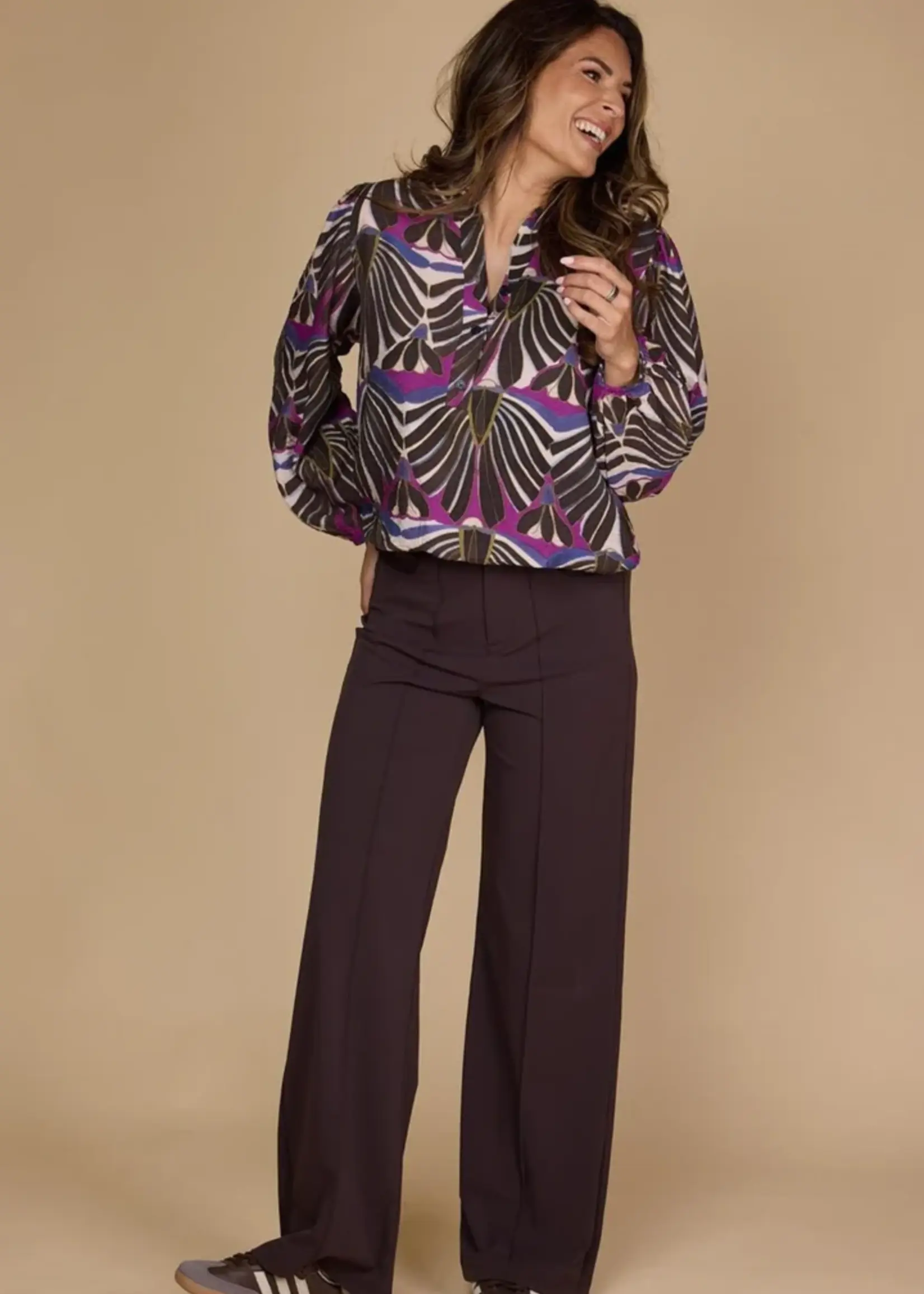 ZOSO Blouse Mattie - Navy Violet