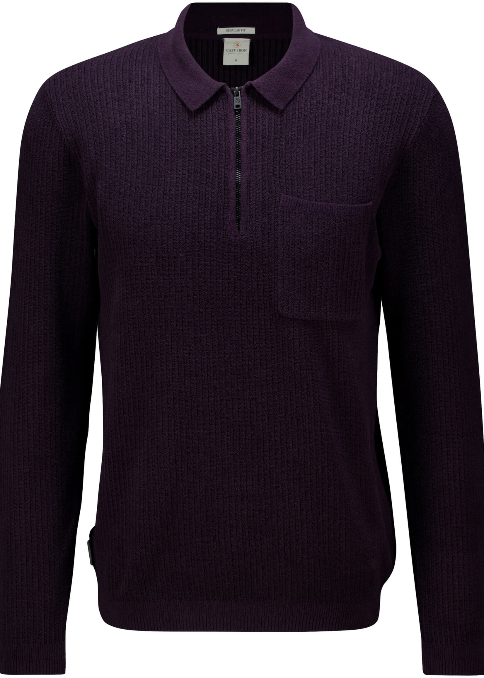 Cast Iron Sweat Polo Regular Soft Blend - Nightshade