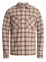 Cast Iron T-shirt Regular Interlock - Mahogany