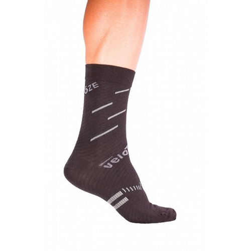 veloToze Velotoze Merino Cycling Sock Active Compression - Black