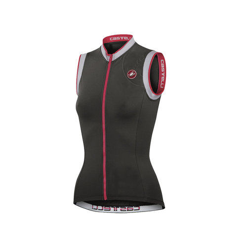 Castelli Castelli Perla Mouwloos Dames maat S - zwart