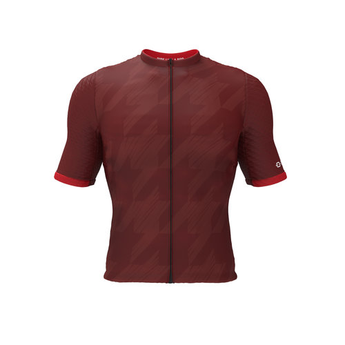 RPM Sartoria Sportiva RPM wielershirt korte mouw Pied de Poule red