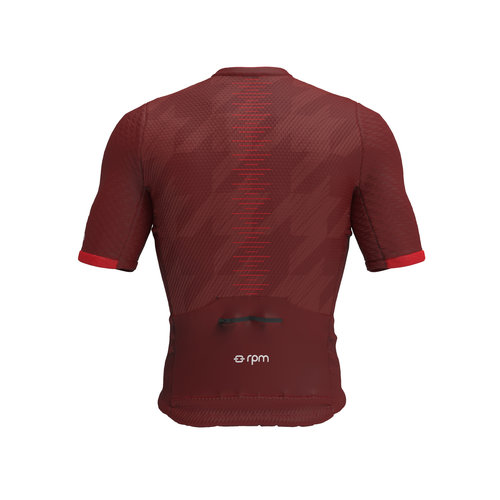 RPM Sartoria Sportiva RPM wielershirt korte mouw Pied de Poule red