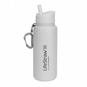 LifeStraw LifeStraw Go 700ml Stainless Steel Water Filter Bottle  - White