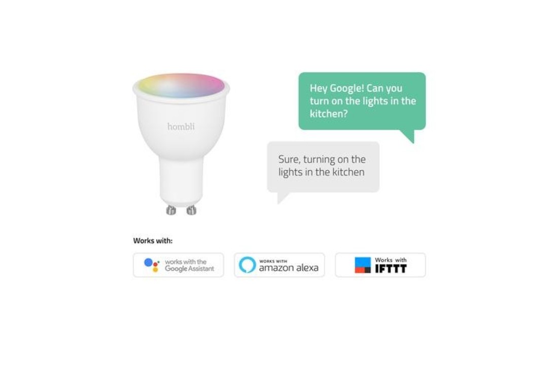 Hombli Smart Lamp Gekleurd LED GU10 4,5W
