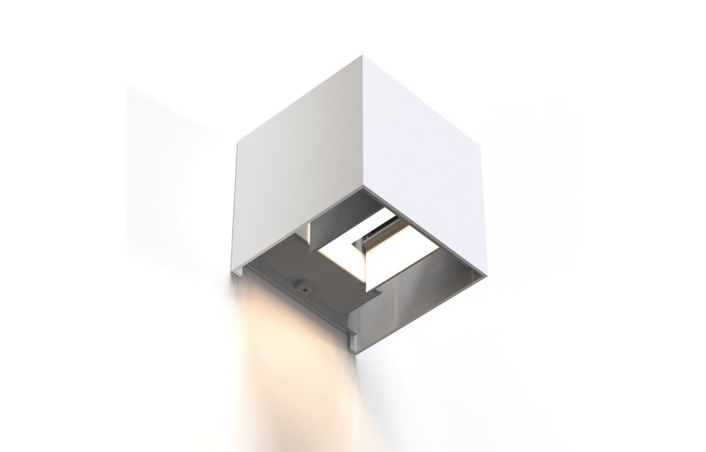Hama Wifi-wandlamp Vierkant 10 Cm IP44 Voor Binnen En Buiten Wit