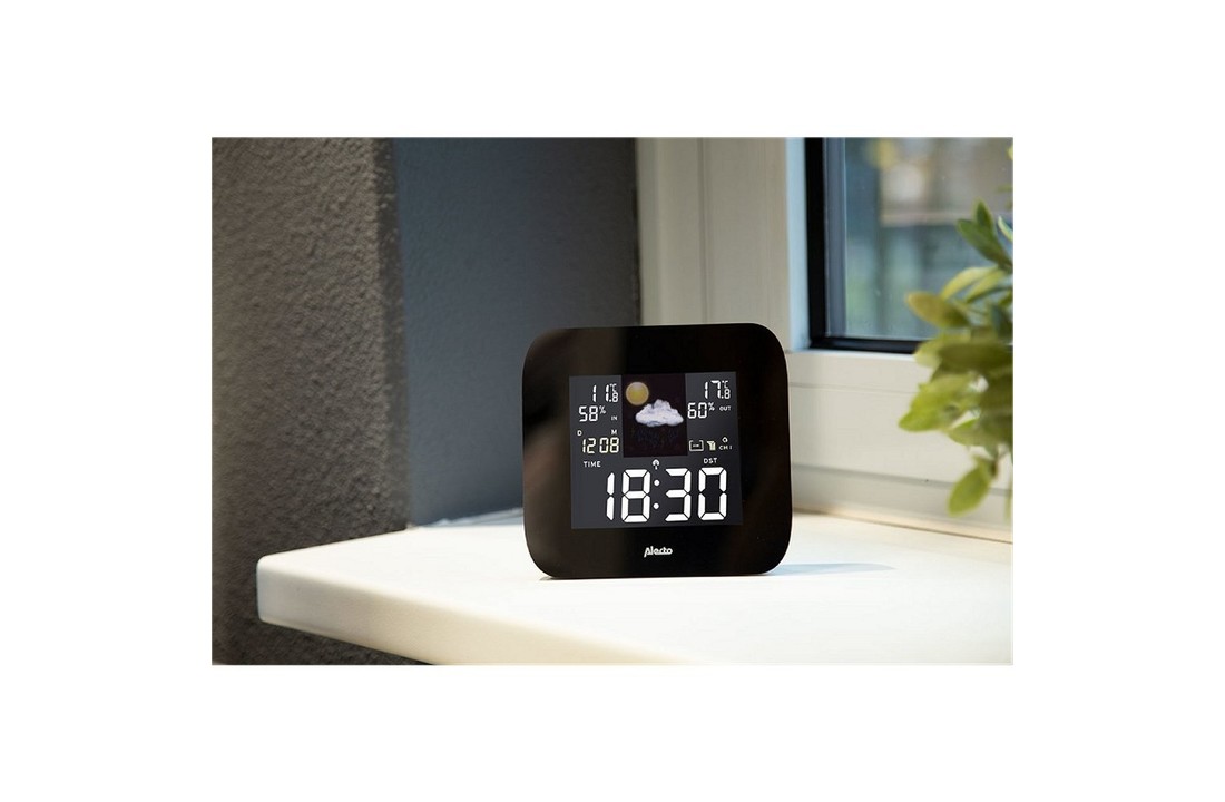 Alecto WS-1850 Weerstation Zwart