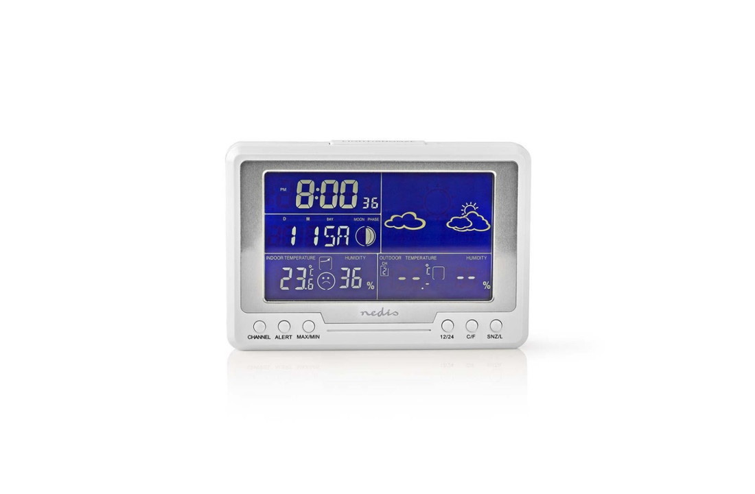 Nedis WEST203WT Weerstation Hygrometer Datum/tijd Buiten-unit