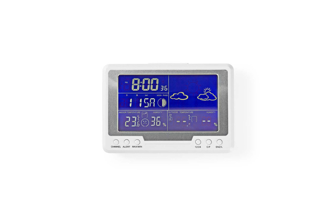 Nedis WEST203WT Weerstation Hygrometer Datum/tijd Buiten-unit