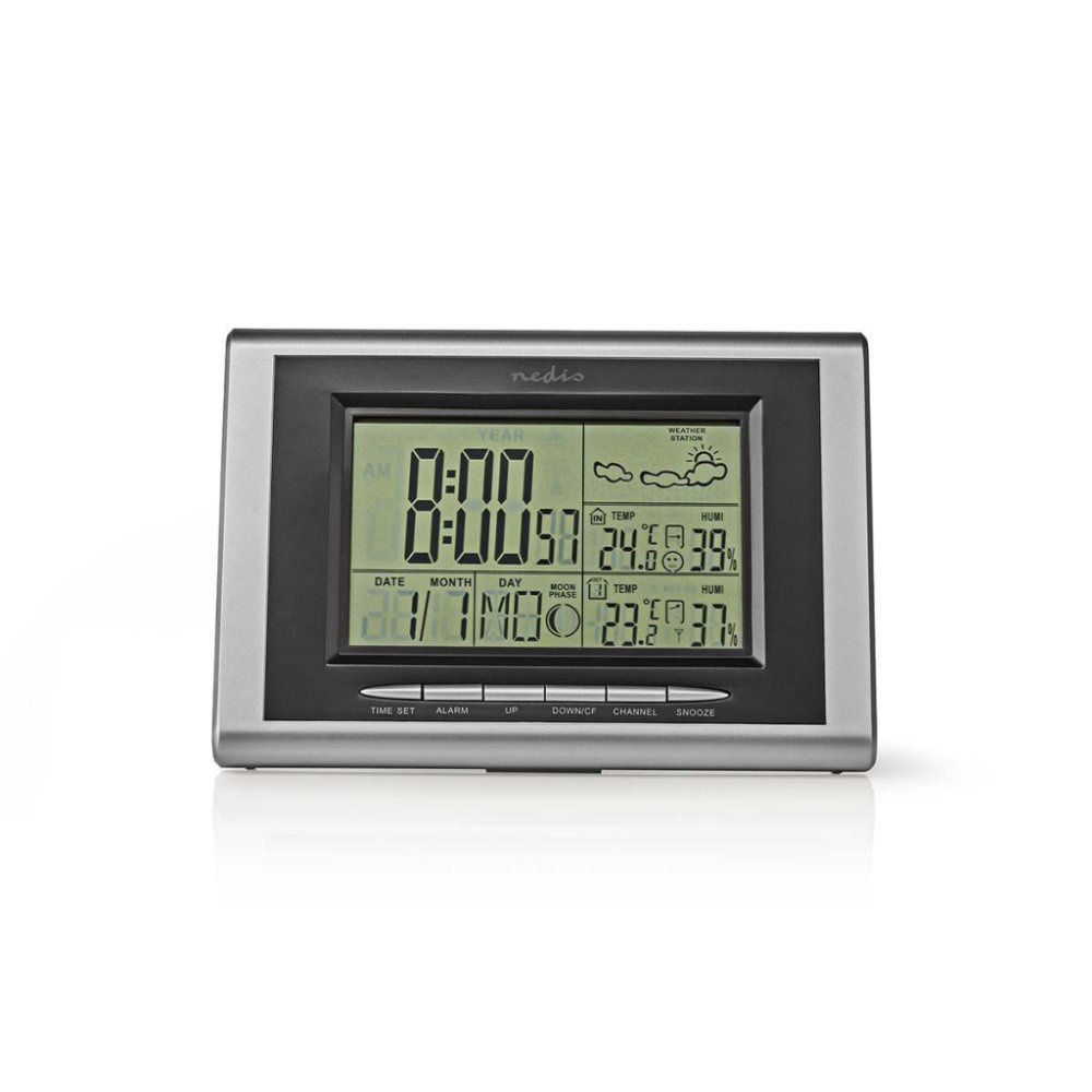 Nedis WEST202GY Weerstation Hygrometer Datum/tijd Buiten-unit
