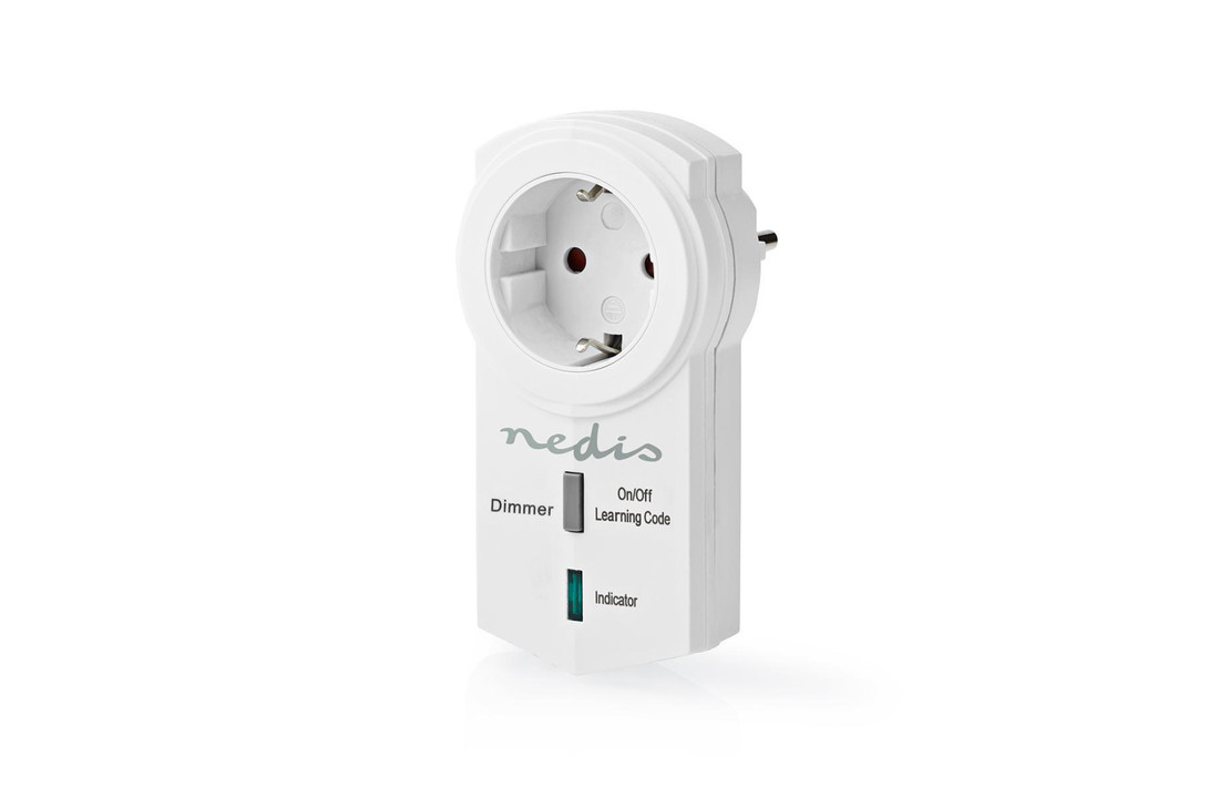 Nedis RFPD120FWT Rf Smart Stekker Dimbaar Schuko Type F 300 W