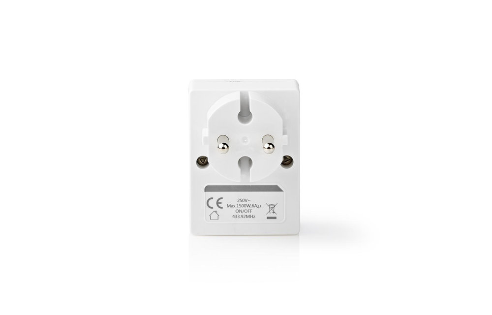 Nedis RFP130EWT Rf Smart Stekker Aan/uit Type C 1500 W
