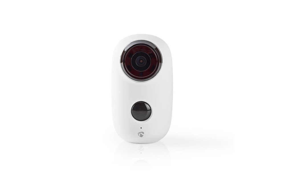 Nedis WIFICBO10WT Oplaadbare Ip-camera Voor Buiten Pir Bewegingssensor Microsd 6000 Mah