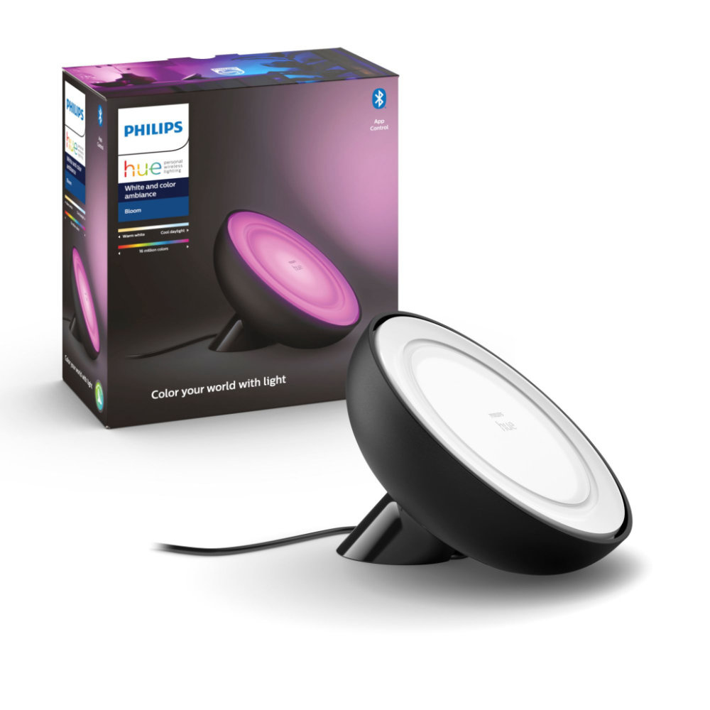 Philips HUE Bloom Tafellamp Zwart