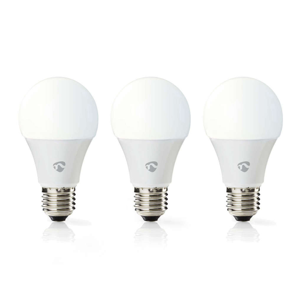 Nedis WIFILW33WTE27 Wi-fi Smart Led-lampen Warm- Tot Koud-wit E27 3-pack