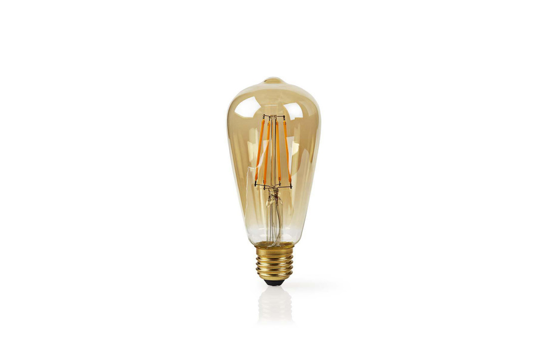 Nedis WIFILF10GDST64 Wi-fi Smart Led-lamp Met Filament E27 St64 5 W 500 Lm
