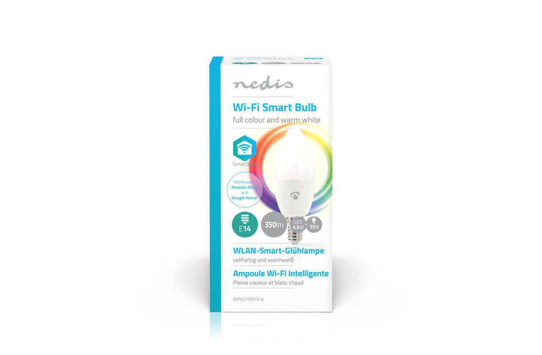 Nedis WIFILC10WTE14 Wi-fi Slimme Led-lamp Full-colour En Warm-wit E14
