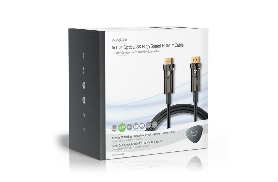 Nedis CVBG3500BK1000 Ultra High Speed Hdmi™-kabel Aoc Hdmi™-connector - Hdmi™-connector 100 M Zwart