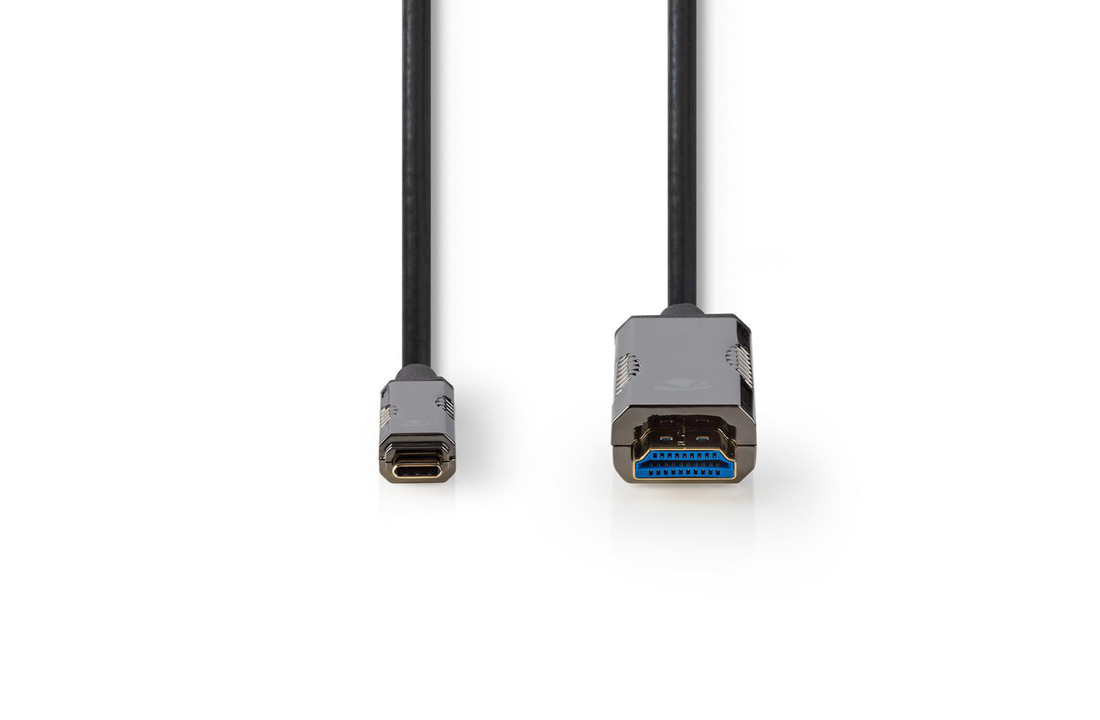 Nedis CCBG6410BK200 Usb Type-c™ Naar Hdmi™-kabel Aoc Type-c™ Male - Hdmi™-connector 20,0 M Zwart