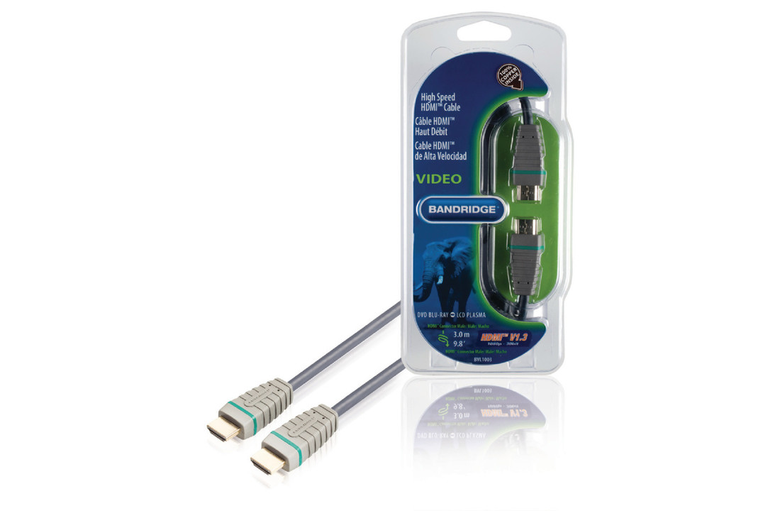 Bandridge Bvl1003 Hoge Snelheids Hdmi Kabel 3.0 M