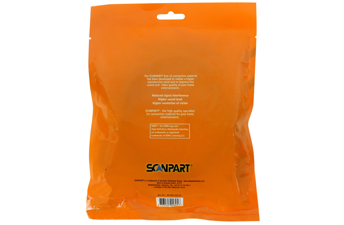 Scanpart HDMI Kabel Oranje 3m