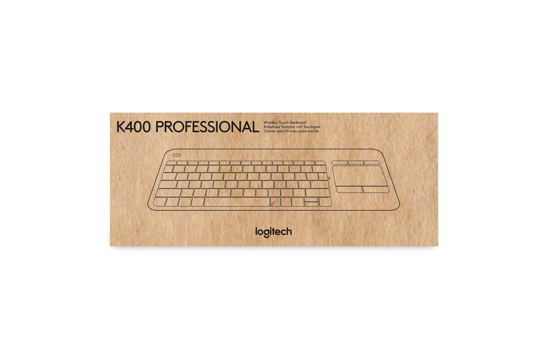 Logitech LGT-K400 Draadloos Keyboard Standaard Usb Us International Zwart
