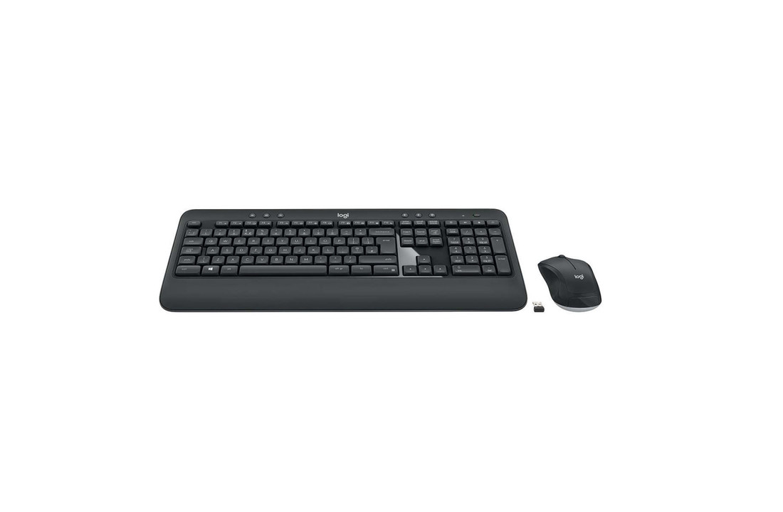 Logitech LGT-MK540-US Draadloze Muis En Keyboard Multimedia Us International Donkergrijs