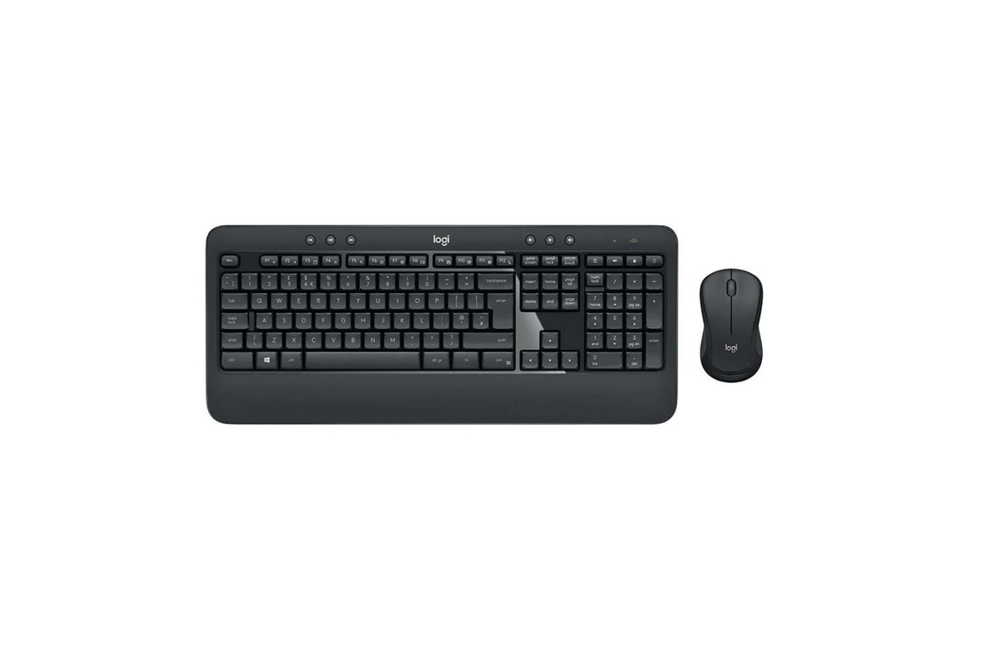 Logitech LGT-MK540-US Draadloze Muis En Keyboard Multimedia Us International Donkergrijs