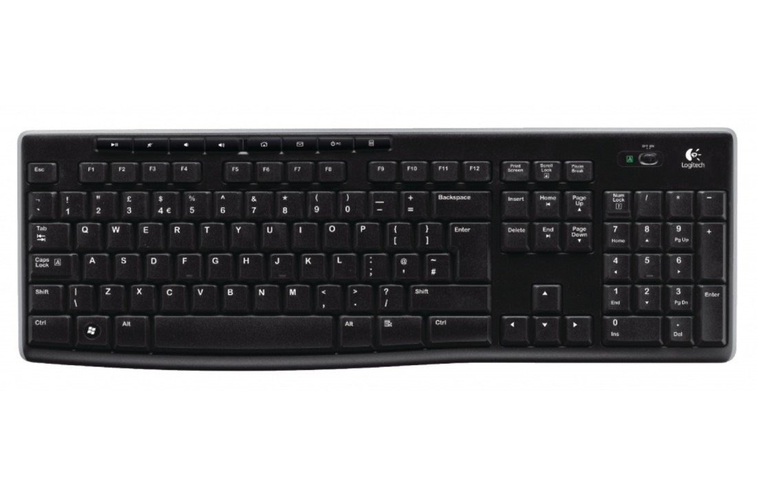 Logitech LGT-K270-US Draadloos Keyboard Standaard Usb Us International Zwart