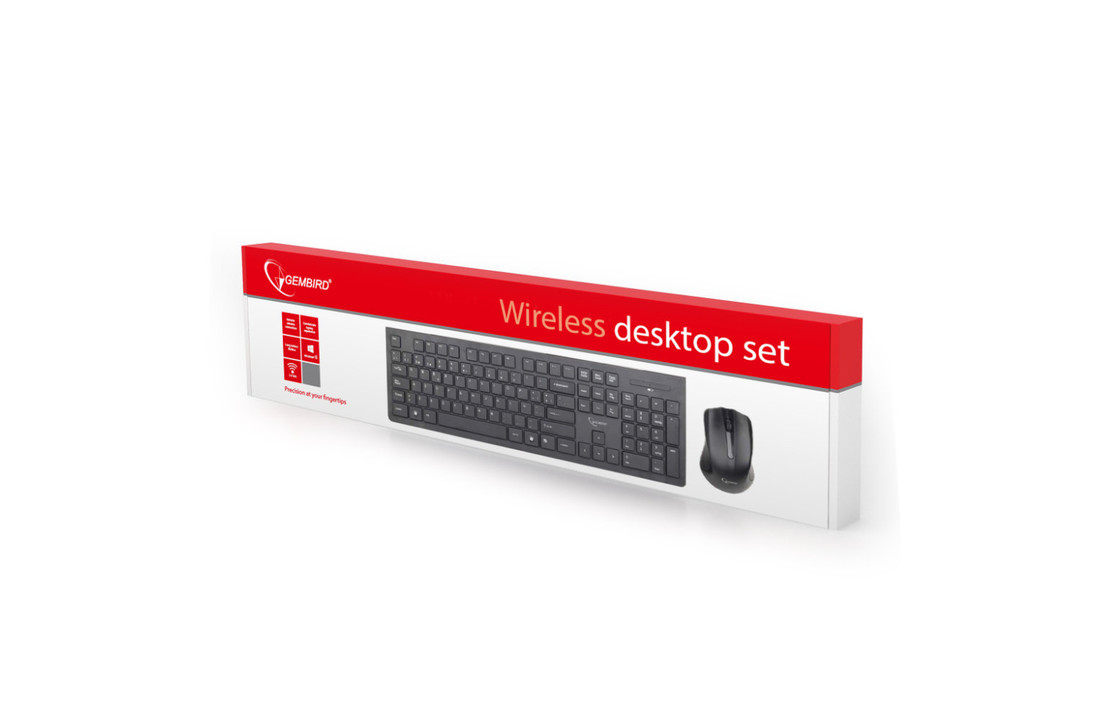 Gembird Gmb Toetsenbord En Muis Draadloos Wch-01