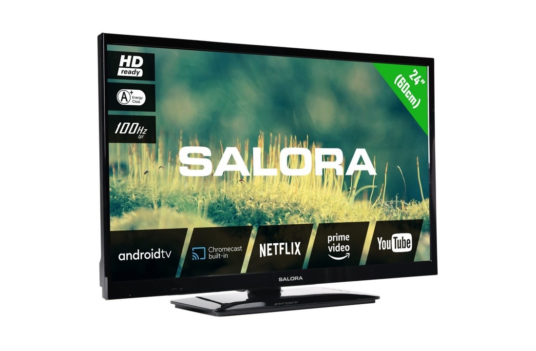 Salora 24EHA2204 HD ANDROID TV 60 cm Zwart