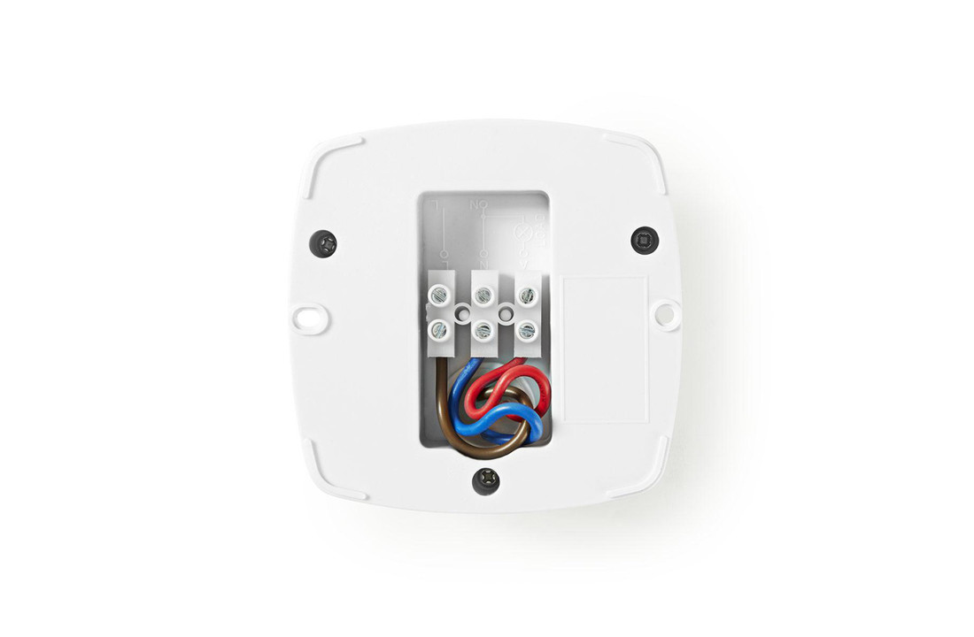 Nedis PIRPO32WT Bewegingsmelder Voor Buiten 3-aderige Installatieinstelbare Vertragingstijd, Omgevingslicht En Lichtgevoeligheid