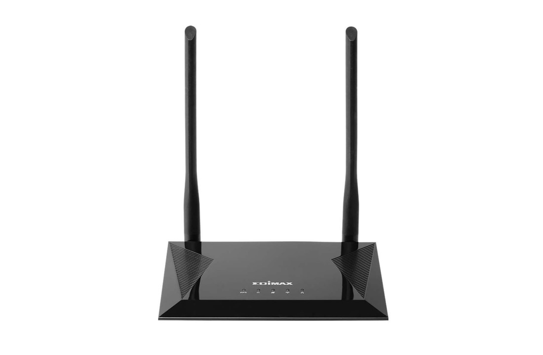 Edimax BR-6428NS V5 Draadloze Router N300 2.4 Ghz 10/100 Mbit / 10 Gigabit Zwart