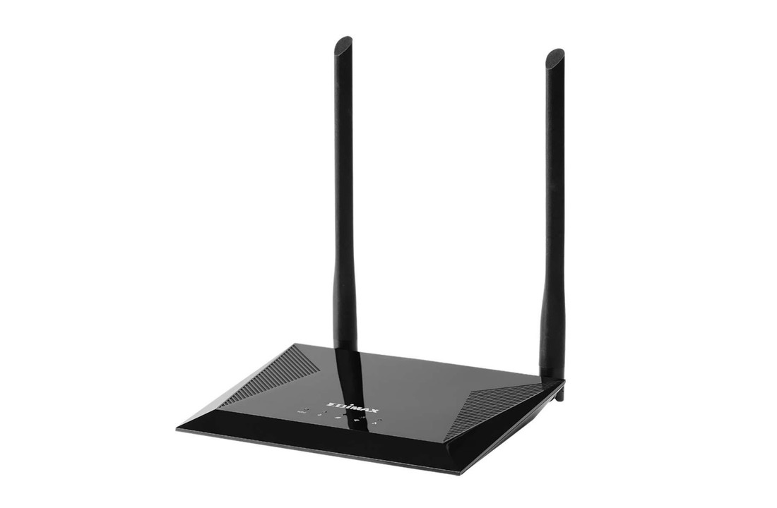 Edimax BR-6428NS V5 Draadloze Router N300 2.4 Ghz 10/100 Mbit / 10 Gigabit Zwart