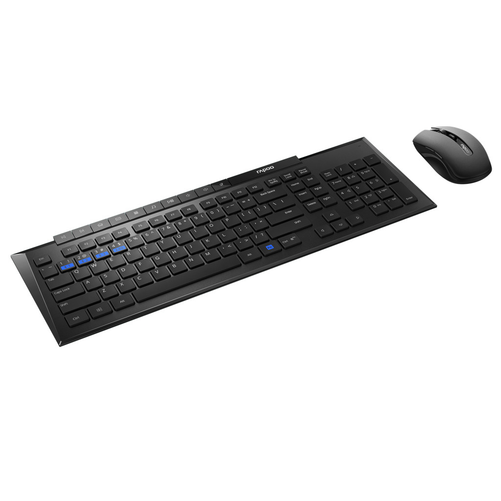 Rapoo Toetsenbord Combo Zwart 8200m