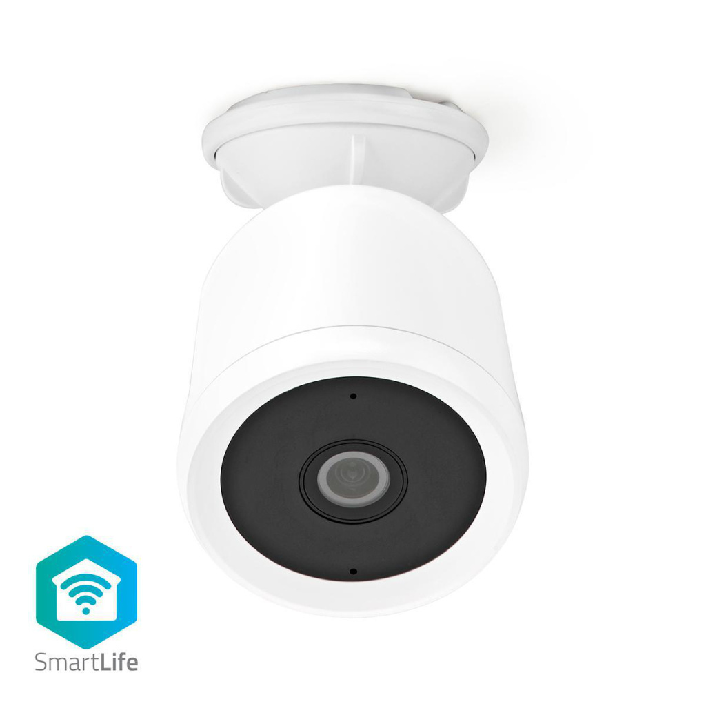 Nedis WIFICO50CWT Smartlife Camera Voor Buiten Wi-fi Full Hd 1080p Ip65 Cloud / Microsd 5,0 V Dc Nachtzicht Android™ & Ios Wit