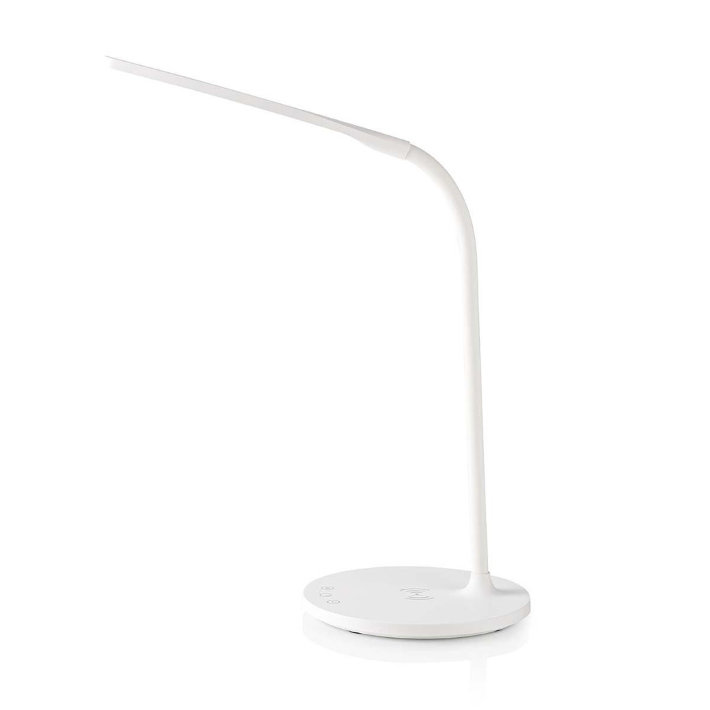 Nedis LTLGQ3M1WT Led-tafellamp Met Touch-control Draadloze Qi Oplader 1,0 A 5 W Wit