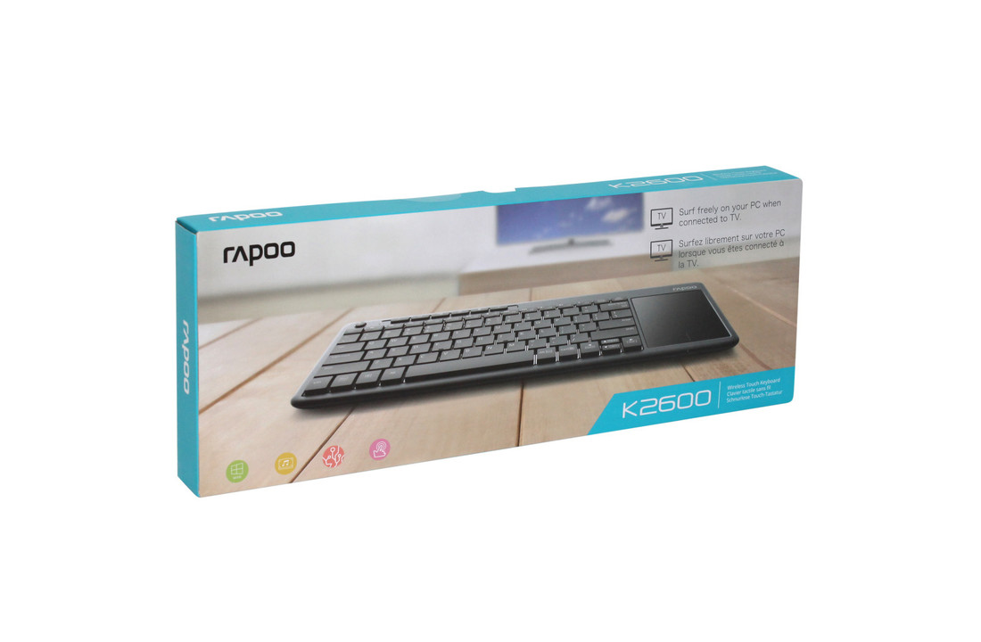 Rapoo Toetsenbord Touchpad Grey 2600