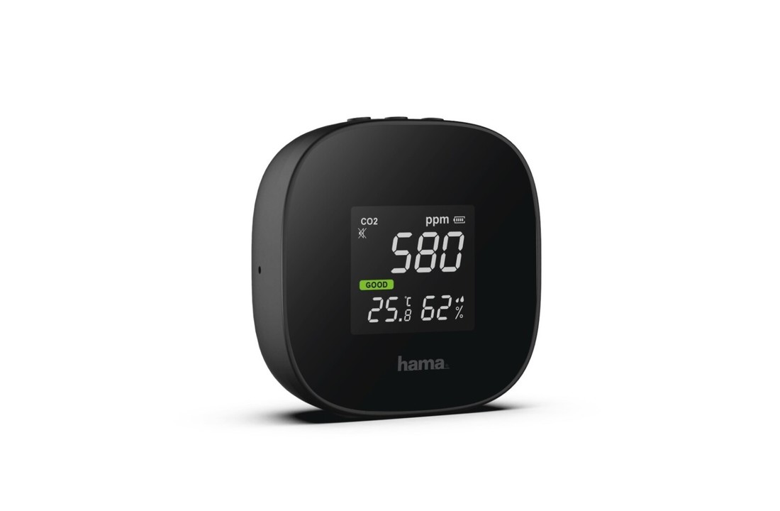 Hama Luchtkwaliteitsmeter Safe CO2- Temperatuur- Vochtigheidsmeting