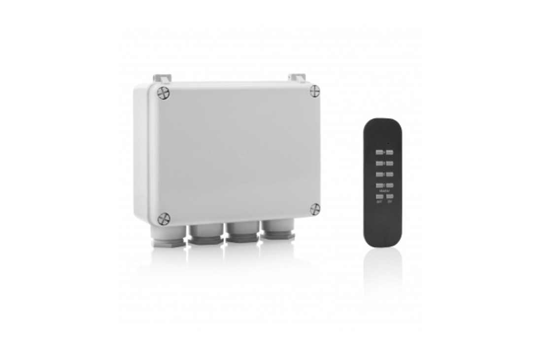 Smartwares SH5-SET-OB 3-Kanaals Schakelkast voor Buiten Zwart/Wit
